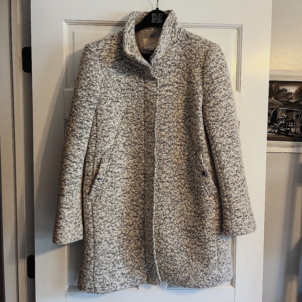 Loft Funnel Neck Wool Coat